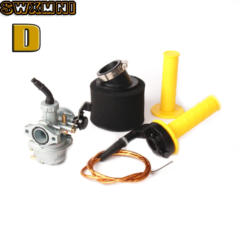 Карбюратор и воздушный фильтр PZ22 22 мм рукоятка дроссельной заслонки для Keihin 125cc