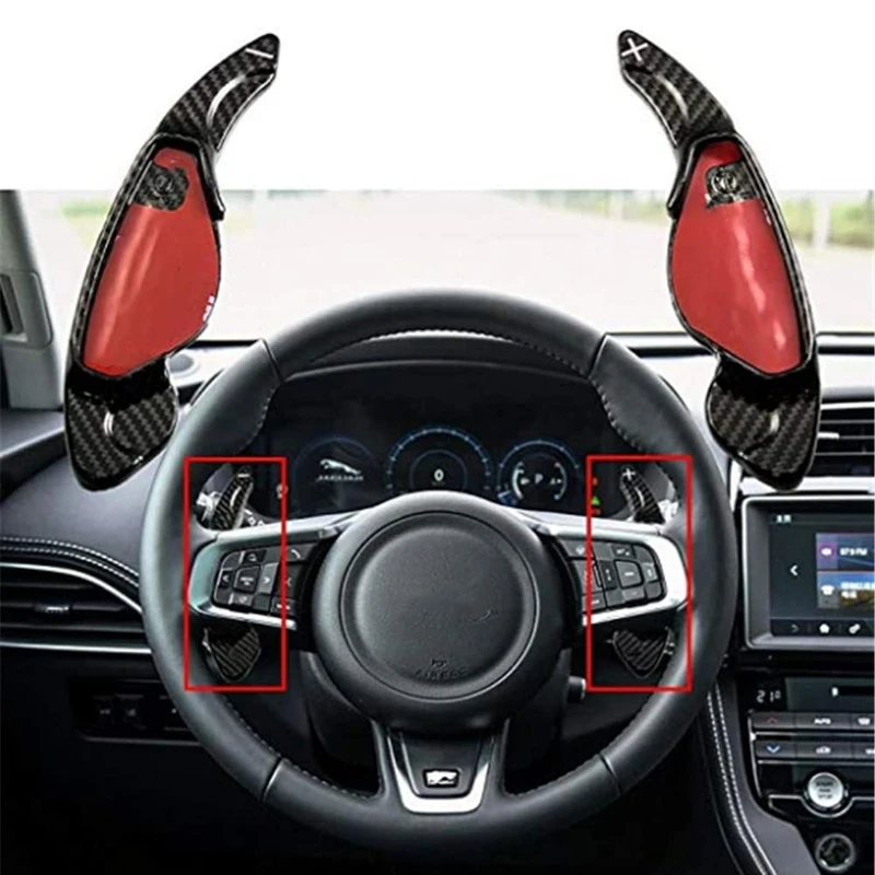 Рулевое колесо из углеродного волокна переключатель передач весло для Land Rover