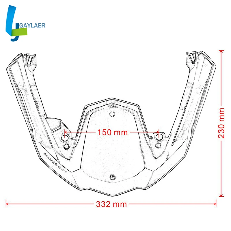 

For BMW R1200GS ADV Adventure 2014-2017 Motorcycle Parts Front Fender Beak Extension Extender Wheel Cover Cowl
