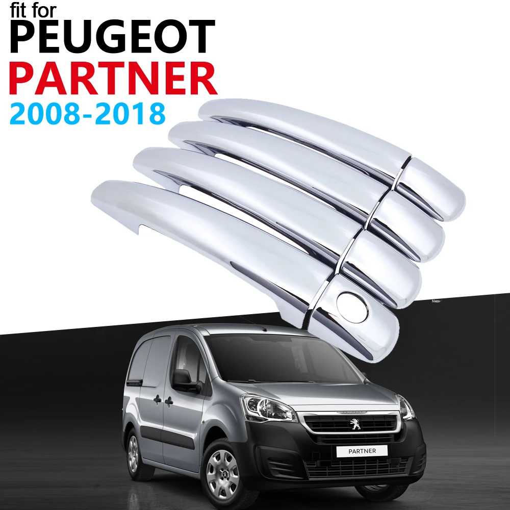 Автомобильные аксессуары для дверной ручки Peugeot Partner 2008 ~ 2018 роскошная