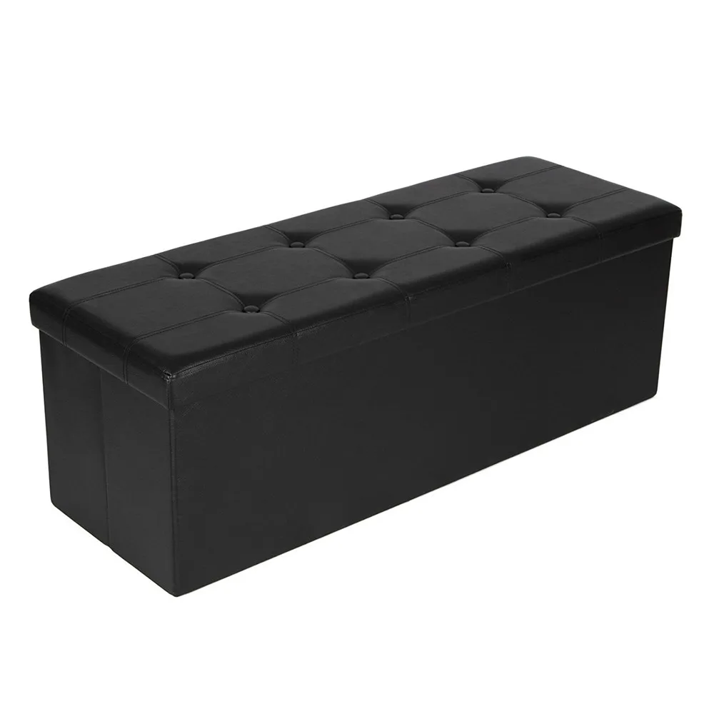 Practical PVC Leather Rectangle Shape with Button Footstool Large Size(US Only) |