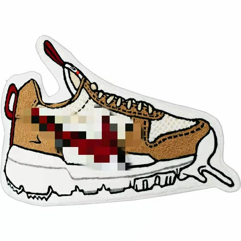 

160cm Sneaker Shaped Doormat for Welcome Entrance Door Modern Rugs Living Balcony Bathroom Printed Carpet Hallway Bath Mat