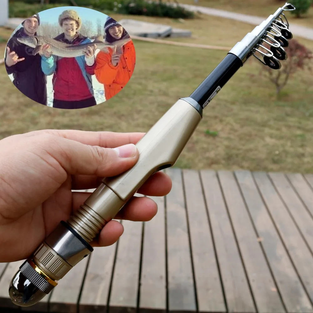 Sougayilang новая мини удочка для зимней подледной рыбалки светильник Кая портативная