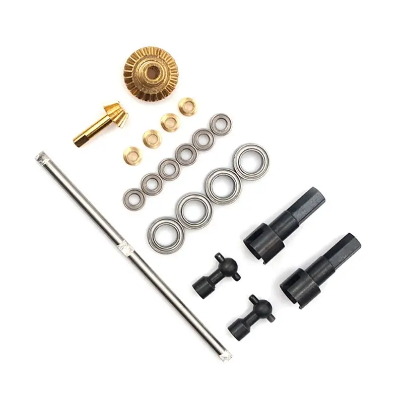 Обновленная металлическая Шестерня Передняя средняя задняя мостовая ось для 1/16