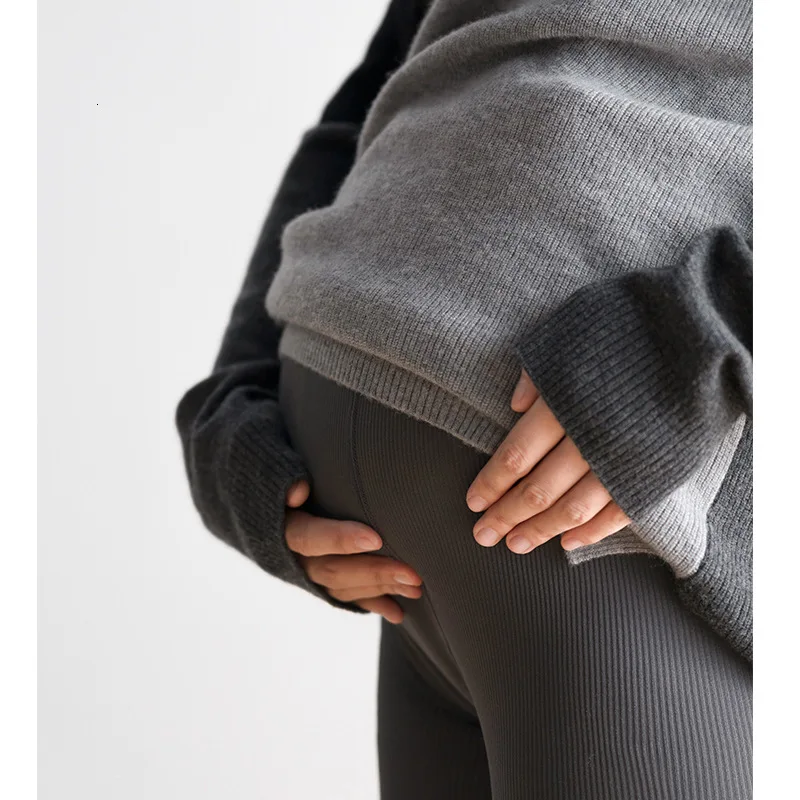 ENXI очень теплые беременности и родам штаны Зимняя обувь с шерстью для беременных