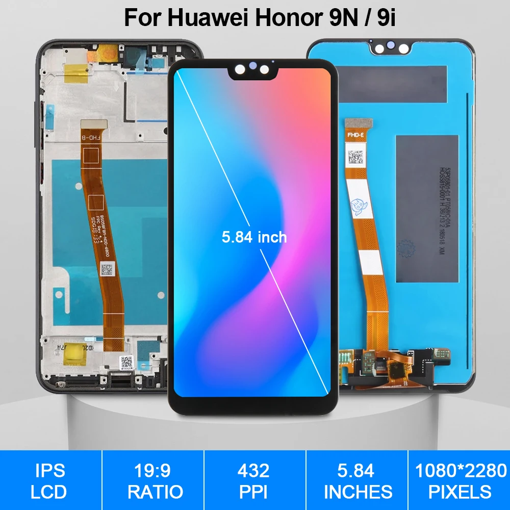 Pantalla t&aacute;ctil Original para Huawei Honor 9i, piezas de repuesto de digitalizador LCD, LLD-AL20-1