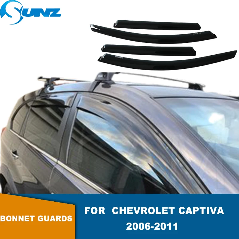 

Window Shields For Chevrolet Captiva 2006 2007 2008 2009 2010 2011 3M Tape Side Window Sun Rain Guards Deflectors SUNZ