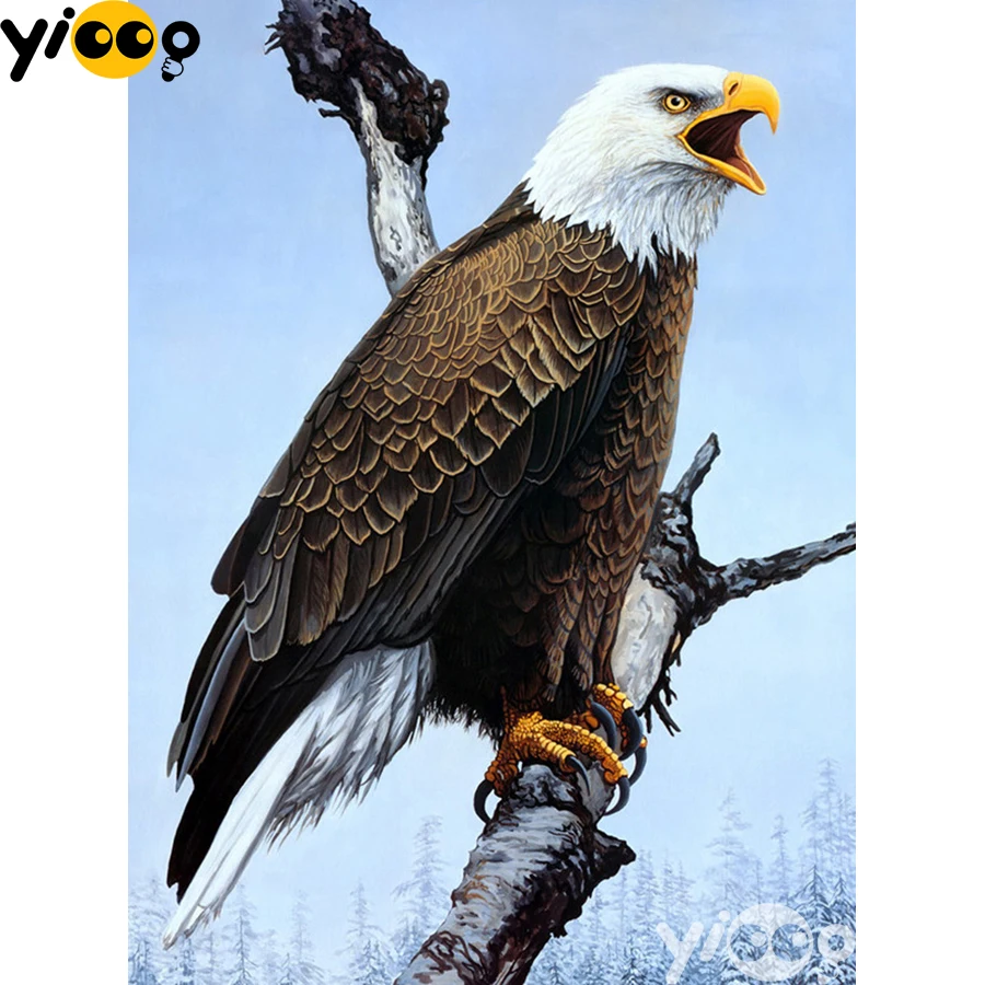 

Full Square/Round Diamond Embroidery Lonely eagle 5D Diamond Painting Rhinestone Mosaic Home Decor Gift AX2969