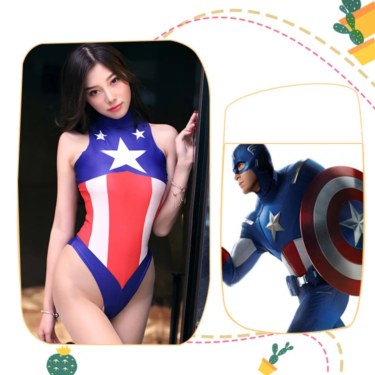 

SHZQ Anime cosplay swimsui tankini swimsuits Women/Girls Sexy Bikini Swimwear Bodysuit 3D printin Jumpsuits Cosplay Costumes
