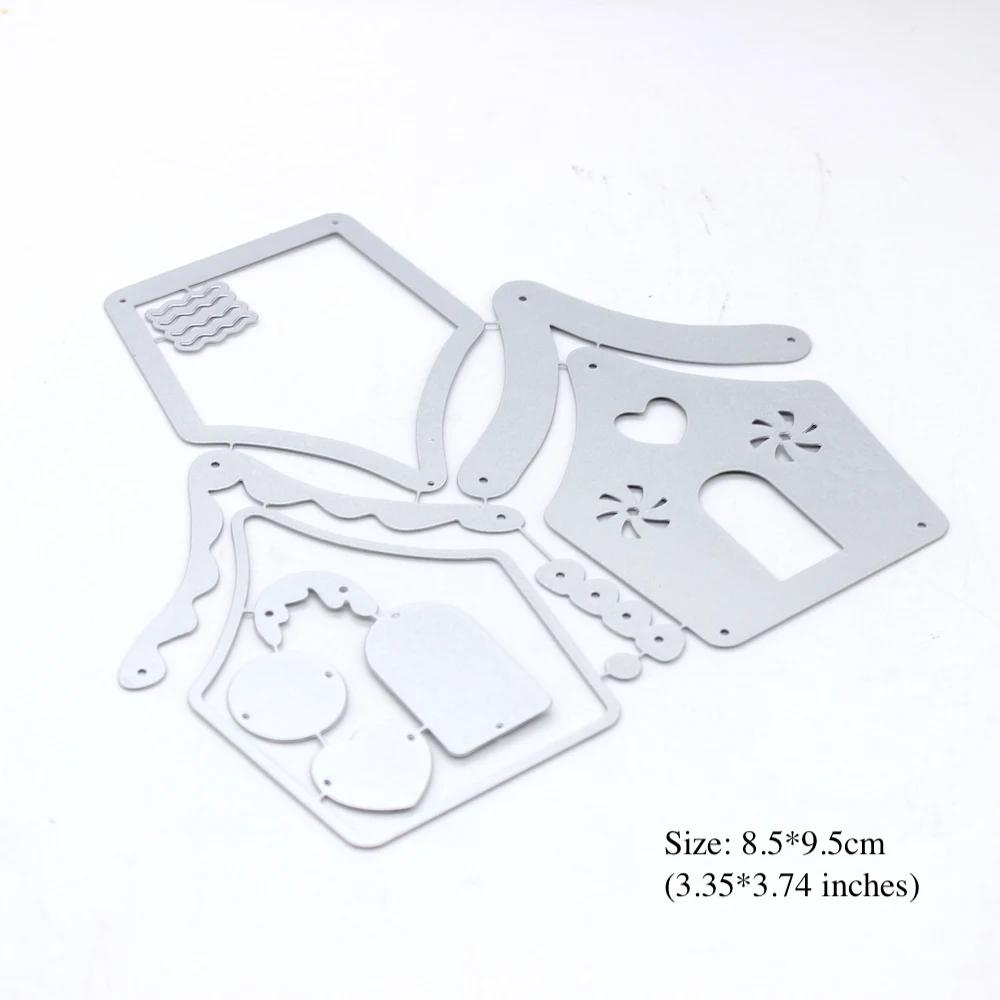 kscraft christmas gingerbread house shaker metal cutting dies stencils for diy scrapbooking decorative embossing diy paper cards free global shipping