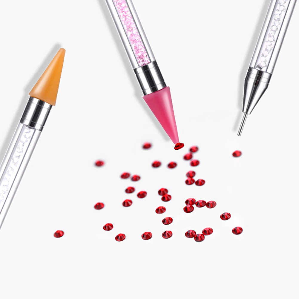 

Nail Art Dotting Tool Double-Point Drill Multifunctional Wax-Tip Decoration Nail Pen For Nails Suplies Equipment Rhinestone Pen