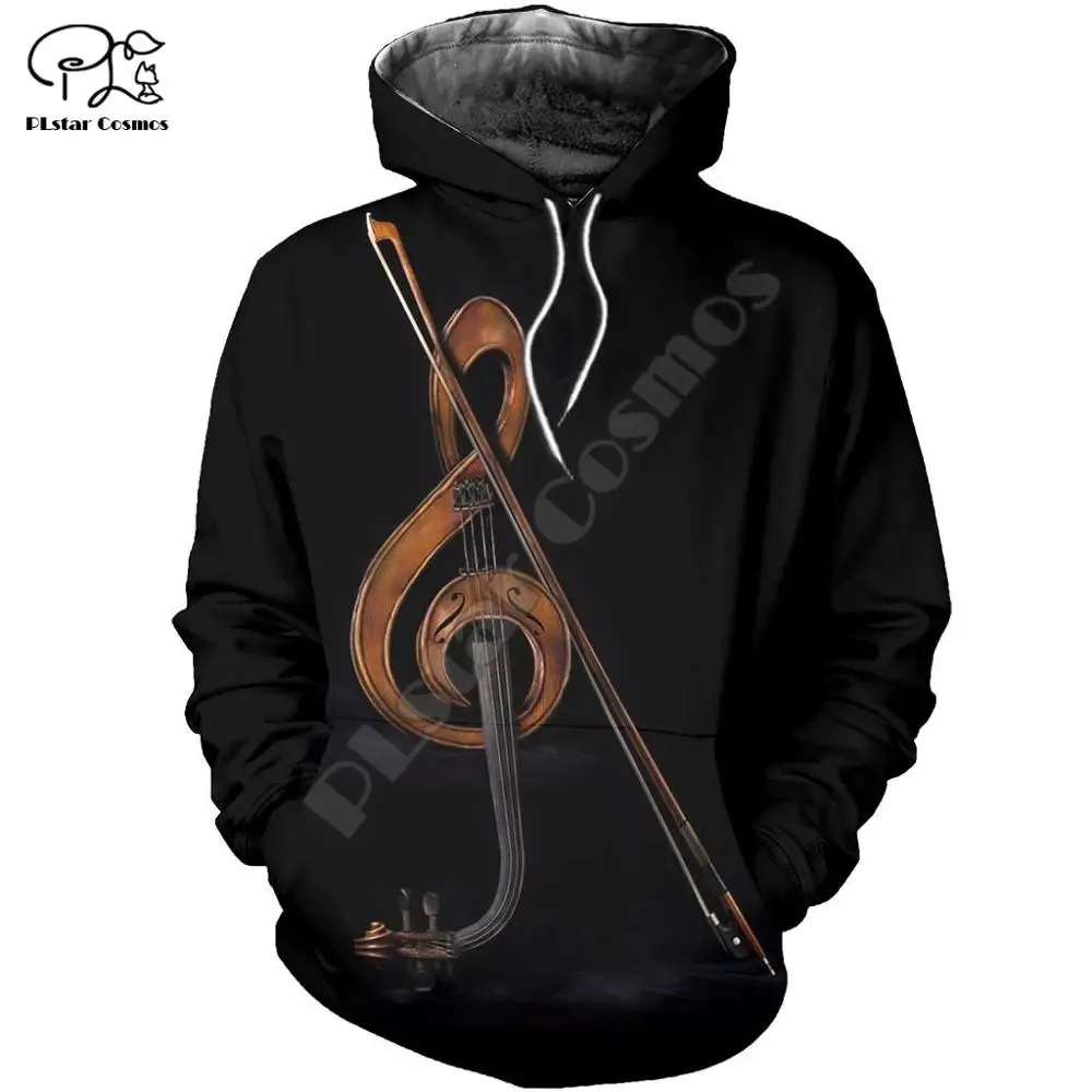 

PLstar Cosmos 3D Music Musical Guitar Piano Violin New Fashion Harajuku Streetwear Funny Casual Hoodies/Sweatshirt/Jacket/-b2