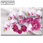 5D алмазов картина с магнолией изображение камни в форме ромбакруглая мозаичная картина, выполненная в технике алмазной вышивки крестом подарок Наборы домашний декор WYZWYZ190725