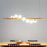 restaurant light lamp hanging lamps lights for dining room nordic wood modern pendant light dining kitchen island lighting