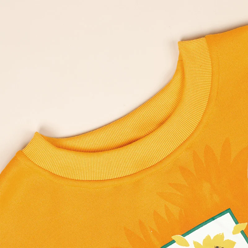 Женский свитшот с цветочным принтом длинный Повседневный пуловер рукавом