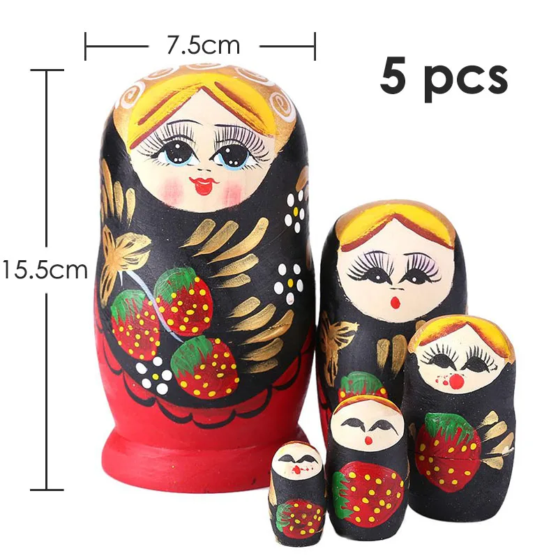 27 стилей, деревянные Matryoshka для мальчиков и девочек, куклы, игрушки, русские Матрешки, лучшие пожелания, подарок на Рождество и год, ручная работа - Цвет: 15