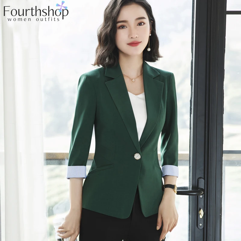 Модные блейзеры и куртки для женщин осень зима Офис Леди Бизнес Работа