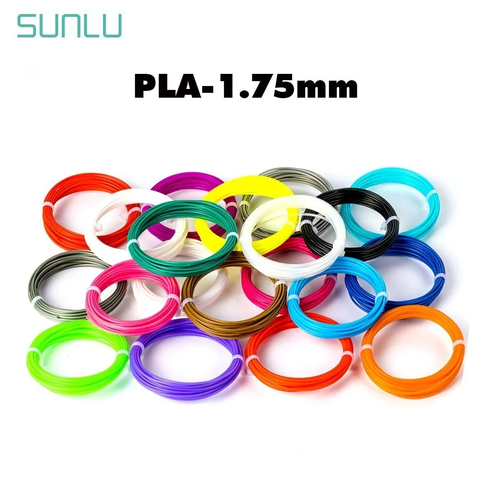 SUNLU 1 75 мм PLA нить для 3D ручек допуск +/ 0 02 5 м карандаш печатный материал