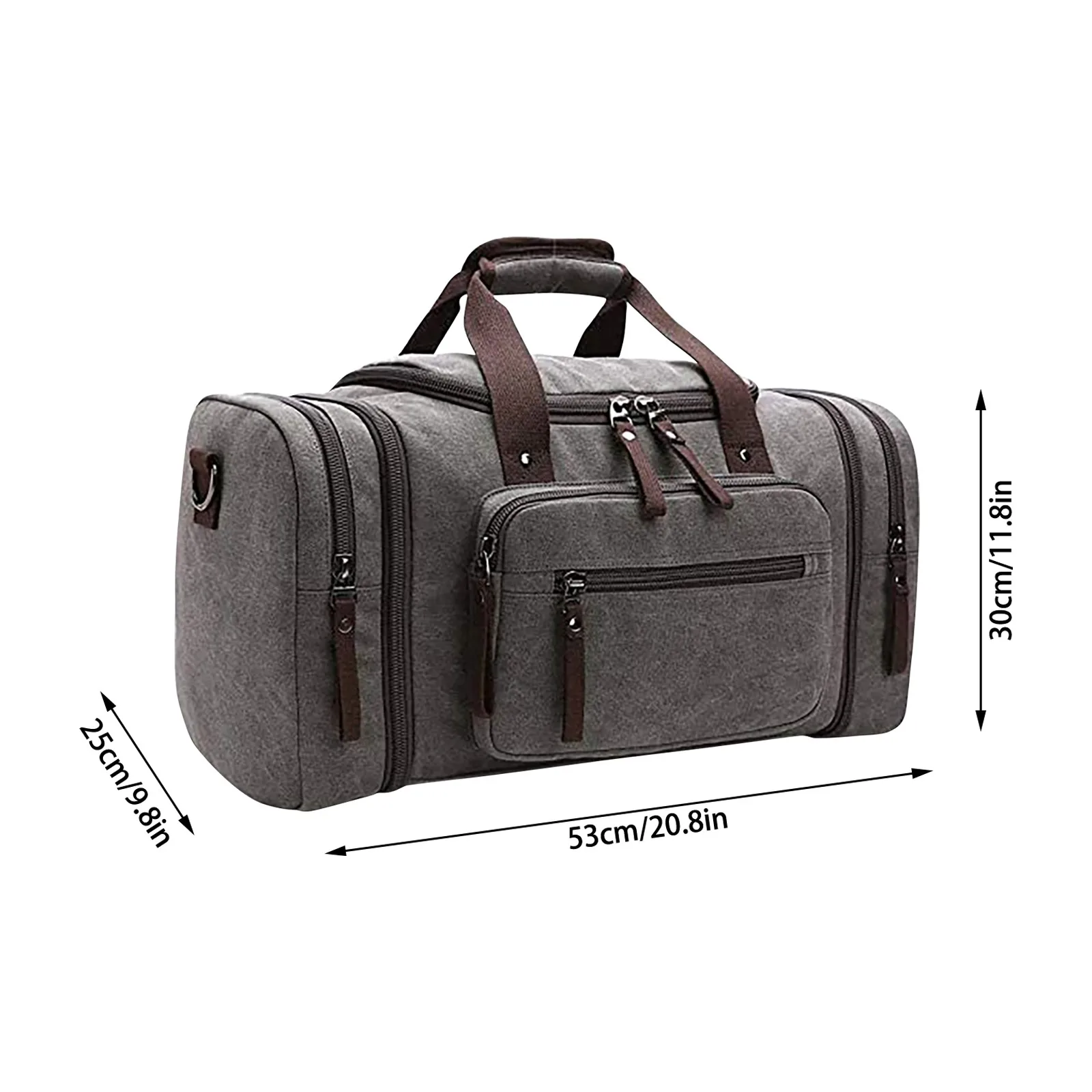 Холщовая дорожная сумка в стиле ретро вместительный ручной чемодан тоут