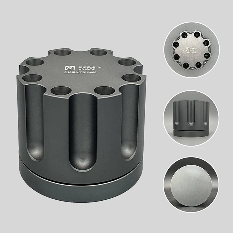 amaoe rotating screwdriver tweezer storage stand aluminum alloy organizing holder mobile phone maintenance tool accessories box free global shipping