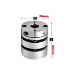 Двойная мембранная муфта D20L30 из алюминиевого сплава, эластичный соединитель, шариковый винт, шариковый винт, шаговый Серводвигатель для компьютера