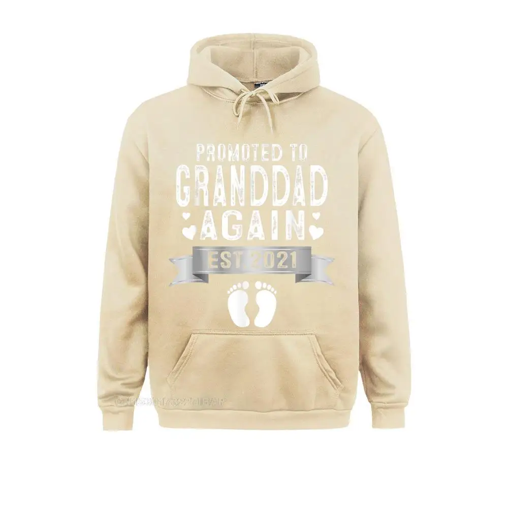 Promoted To Granddad Again Est 2022 Gift Printed On Summer Women Hoodies Printing Sportswears Prevalent Long Sleeve Sweatshirts | Мужская