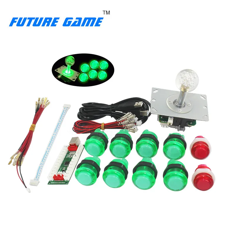 Высококачественная зеленая светодиодная кнопка с нулевой задержкой комплект