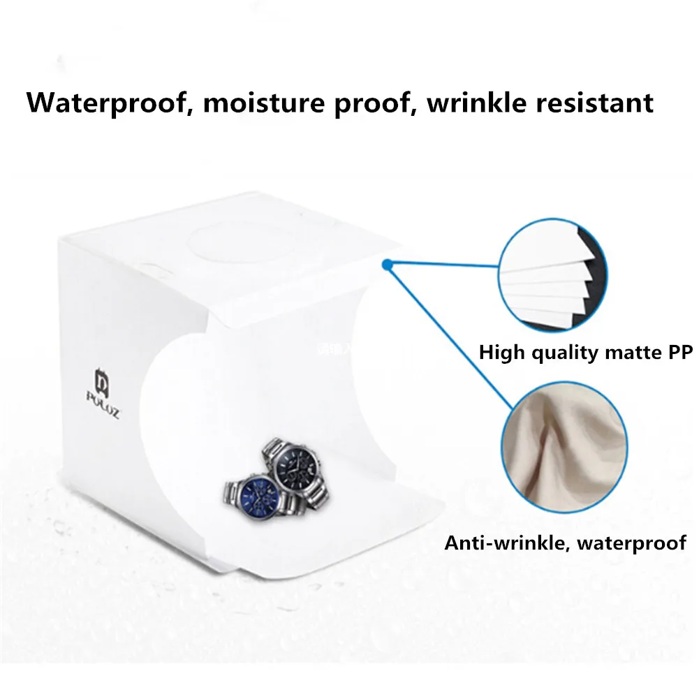 

Mini Folding Lightbox Photography Photo Studio Softbox 1 Panel LED Light Soft Box Photo Background Kit Light box for DSLR Camera