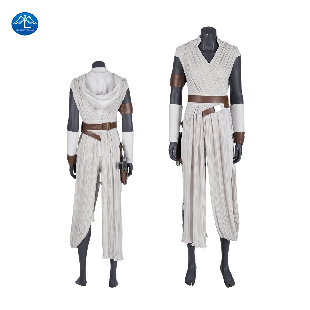 

Костюм для косплея «Райя Скайуокера», костюм джедая Рей, костюм на Хэллоуин для взрослых и женщин, полный комплект на заказ