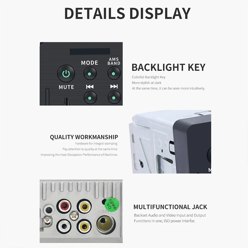 Автомагнитола 1 Din Android 4 дюйма TFT сенсорный экран радио стерео FM Bluetooth MP5 плеер