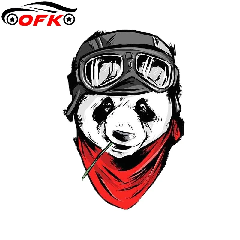 

Lovely For Panda Pilot Graffiti Car Sticker Car Accessories Decal 3D Custom Printing Waterproof Decoration 13cm * 9.1cm