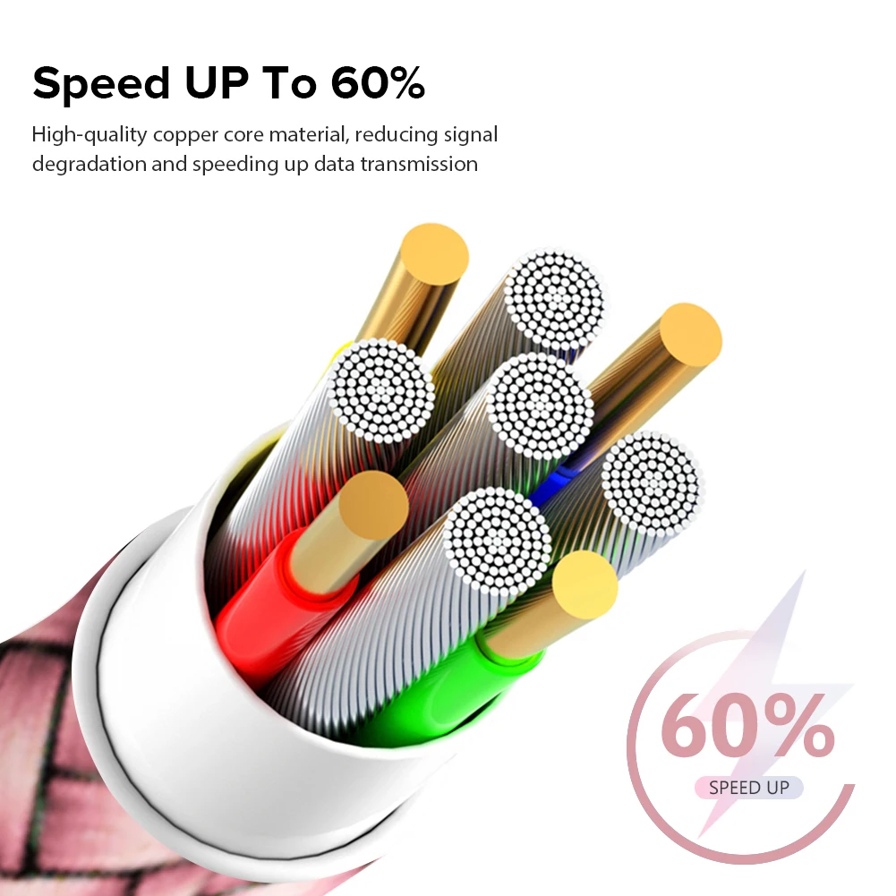 Высококачественный кабель для быстрой зарядки lightning micro type c usb-кабель передачи