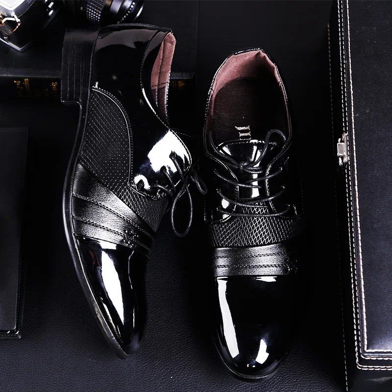 

Luxury Business Oxford Leather Shoes Men Breathable Rubber Formal Dress Shoes Male Office Wedding Flats Footwear #2204