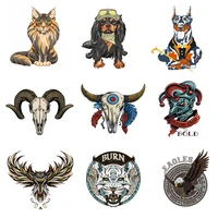iron on transfers for clothing patches for punk clothes animals stickers rock stripe diy flex fusible transfer vinyl adhesive a