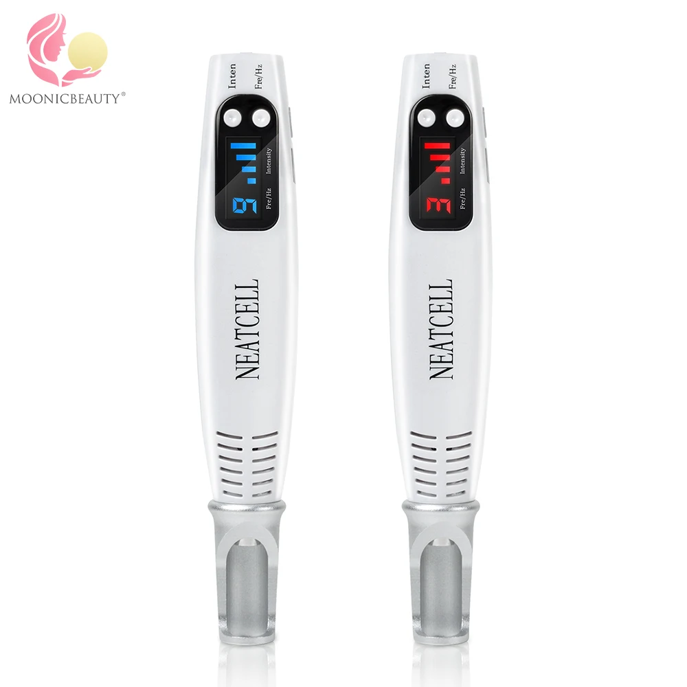 Новый пикосекундных ручка красные синие светильник терапия тату шрам моль