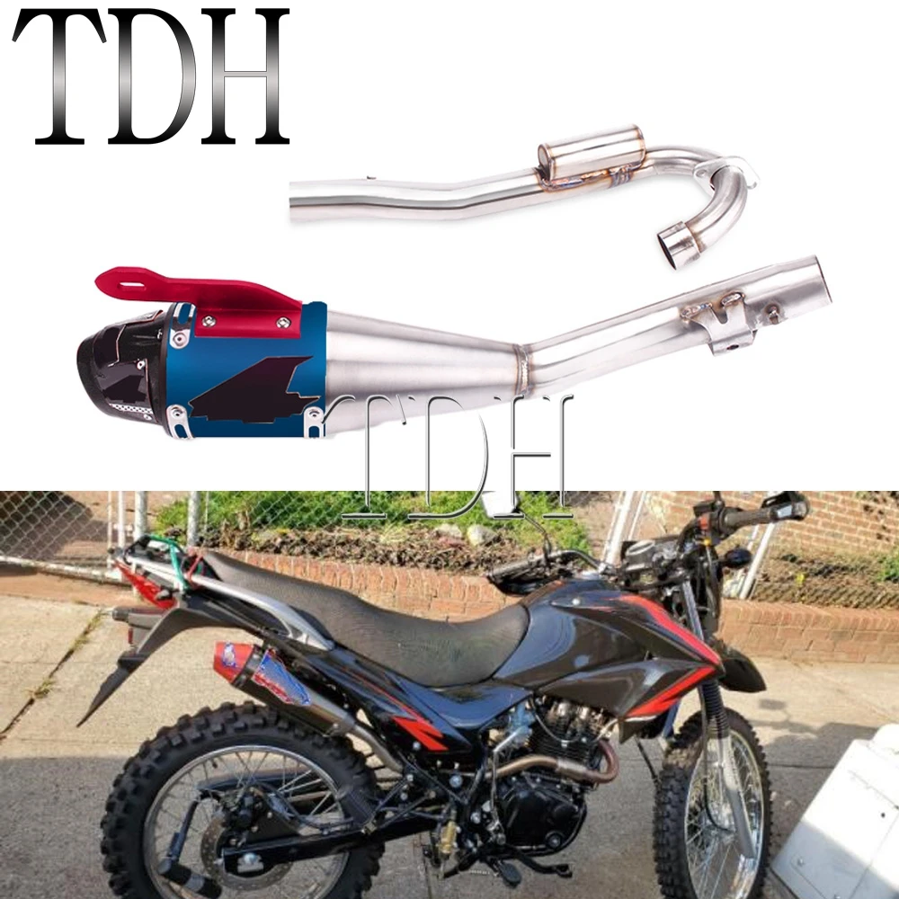 Мотоциклетная полная система выхлопная труба эндуро глушитель слипоны для Honda