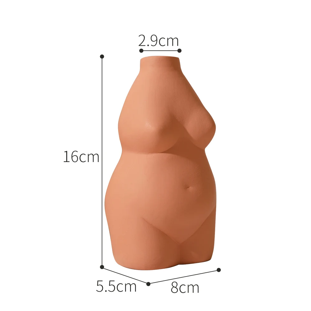 

Flower Vase Ceramic Tabletop Vase Small Creative Human Body Ceramic Vase Living Room Decoration Nordic Modern Table Decoration