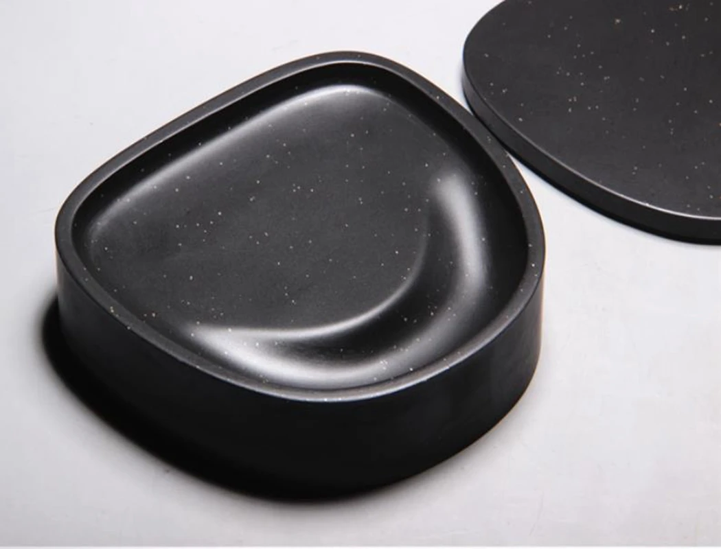 Чернильный камень с крышкой инструмент для рисования каллиграфией 1 шт. |