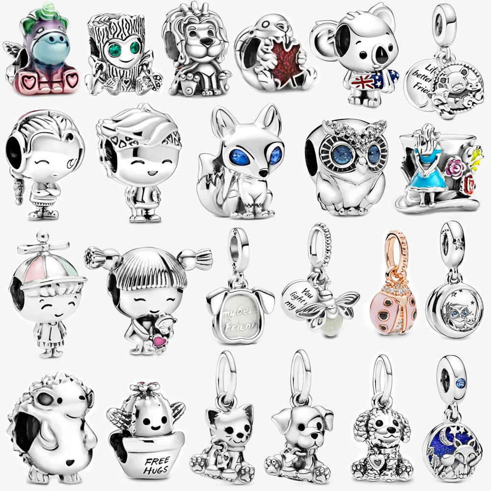 

Summer Jewelry For Women 925 Sterling Silver Beadeds Armbanden Voor Vrouwen DIY Charms Fit Original Bangle Bracelet Argent Beads