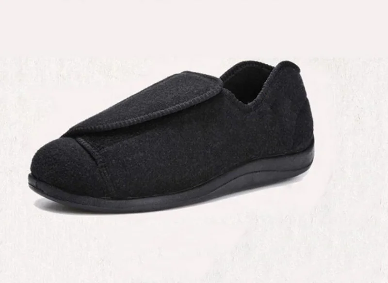 Туфли мужские для диабетиков удобные дышащие на плоской подошве обувь