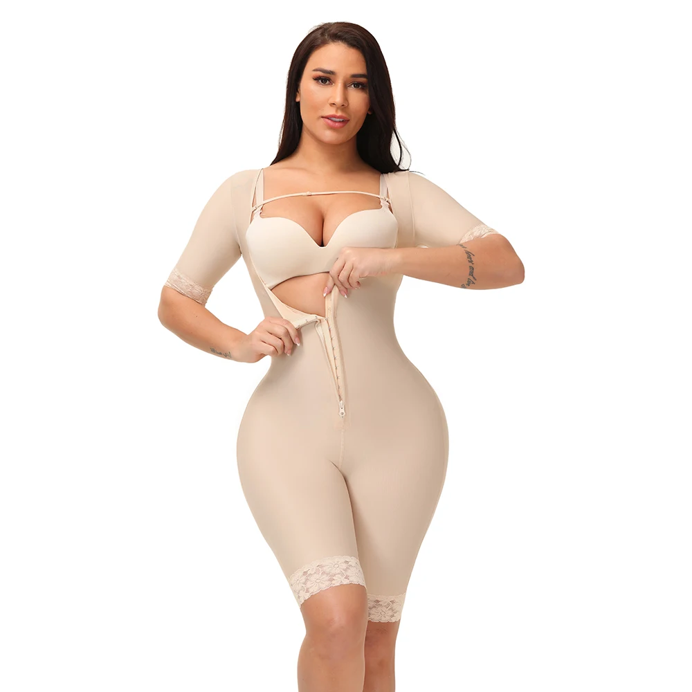 

Fajas Colombiana Women Lacy Full Body Shapewear Skims Tummy Control Slimming underwear Waist Corsets Bodysuit Sexy Lingerie Butt