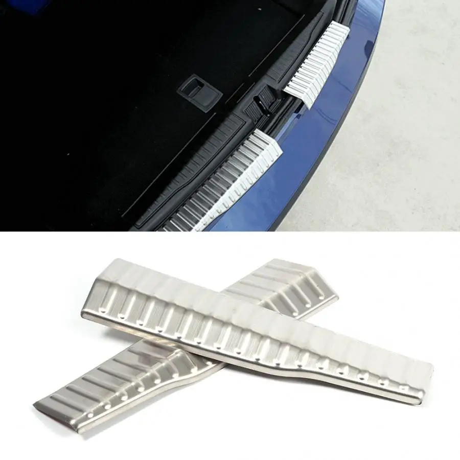 2 шт. внутренняя защита заднего бампера обшивка края багажника подходит для Para Alfa