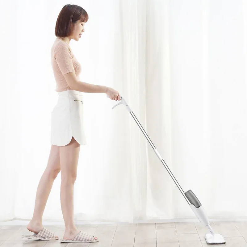 Mijia-Fregona Xiaomi Deerma con Pulverizador de Agua, Mopa Barredora Plana para Limpieza del Hogar con Rotaci&oacute;n de 360 grados, Trapeador Limpiador de Polvo, Original-3