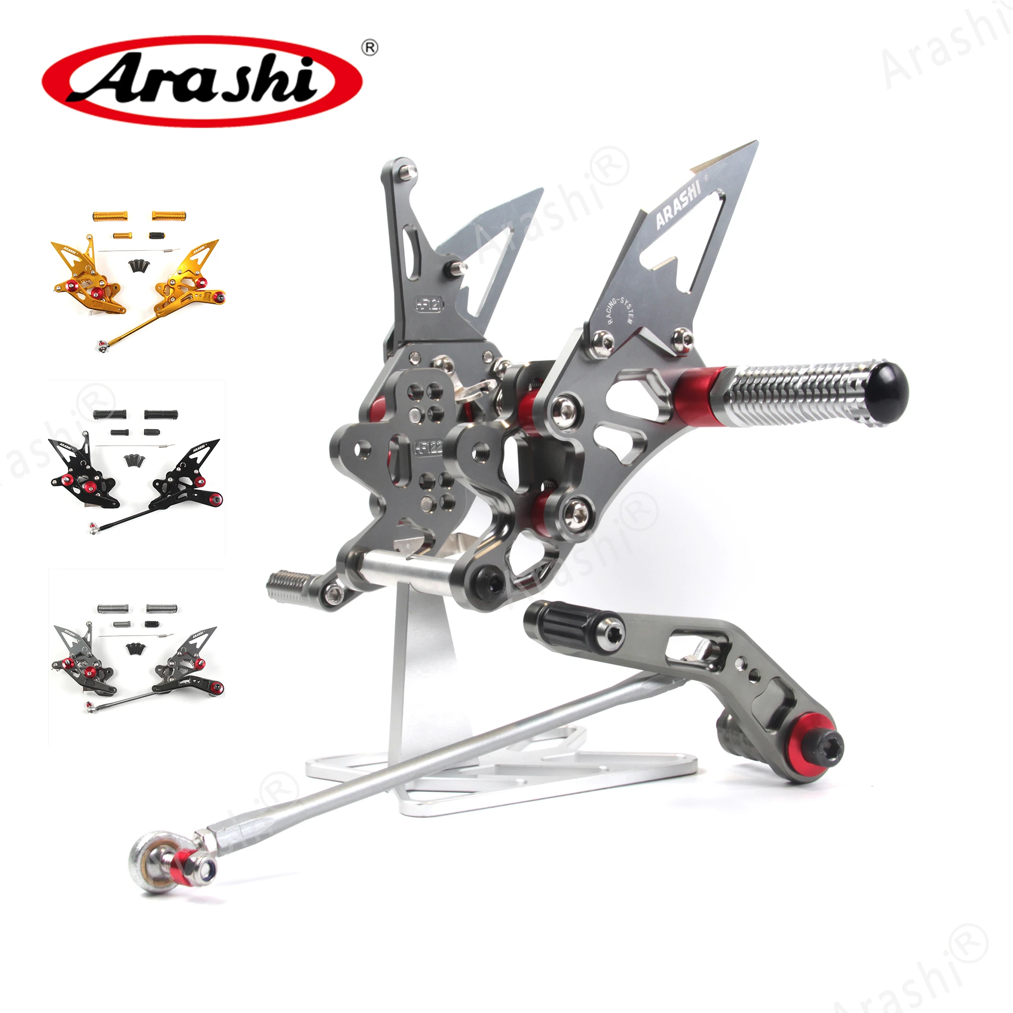 Arashi для SUZUKI GSXR600 GSXR750 2006 2010 регулируемая подставка ног подставки фотосессия 2007 2008