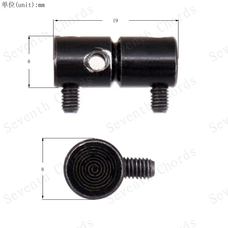 Набор из 4 сменных мостовых сиденья для бас-гитары (2 длинных винта и 2 коротких