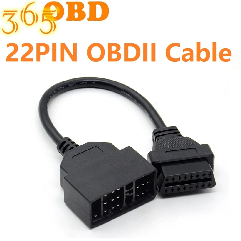 22Pin OBDll кабель OBDII 16Pin гнездовой разъем Кабель адаптер для Toyota DLC ведущий 22