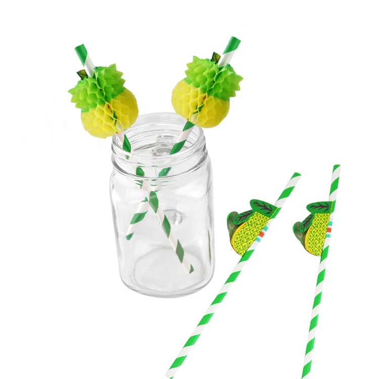 

5pc Pineapple Disposable Straws Hawaii Pineapple Party Tropical Aloha Party Pineapple Wedding Birthday Party Jungle Safari Dec