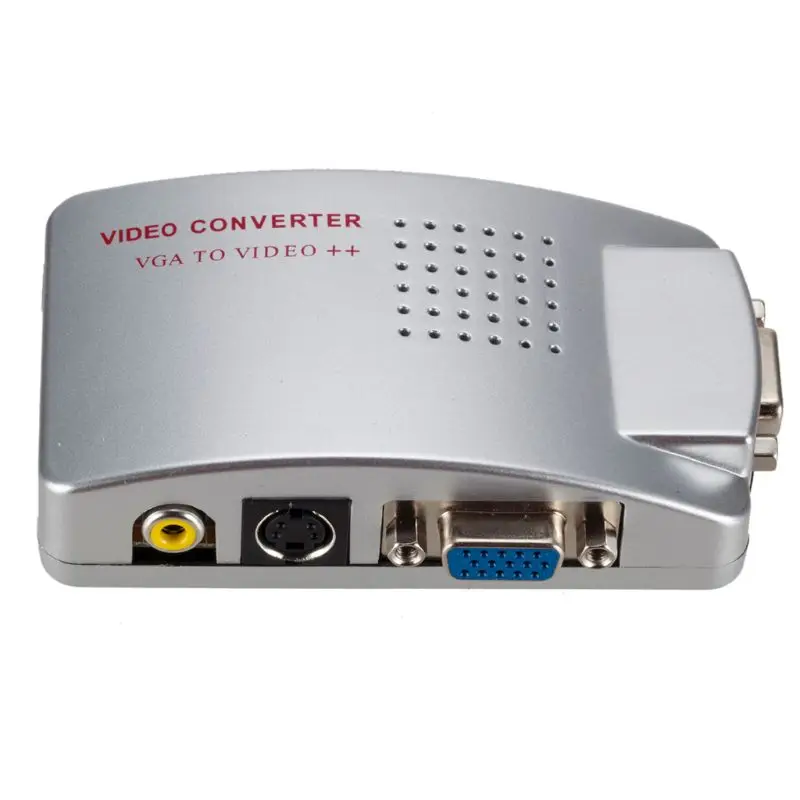 Композитный видеоадаптер VGA на TV AV RCA для ноутбука преобразователь с поддержкой
