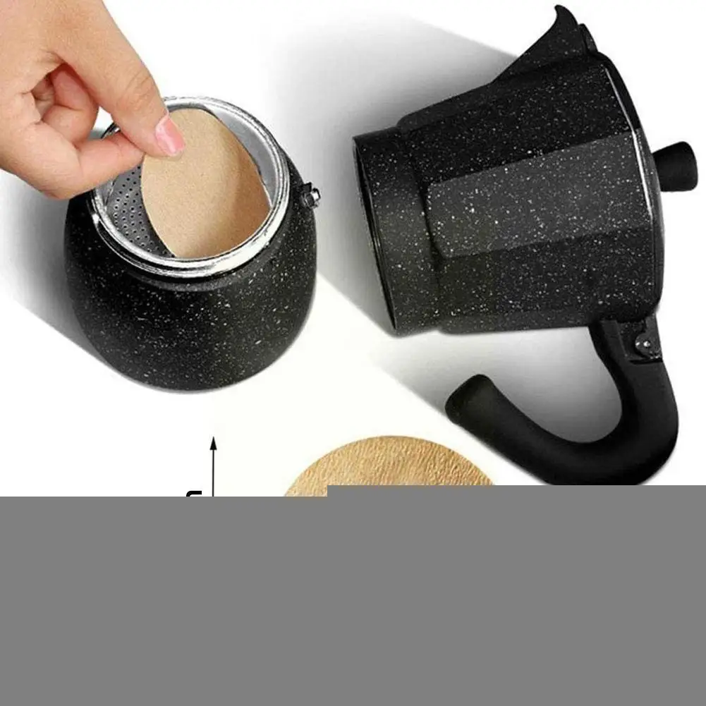 

100 Pieces Moka Pot Filter Paper Round Coffee Filter Filter Moka Dripping Paper Pot Pot Paper Pot Coffee Vietnam W0O8