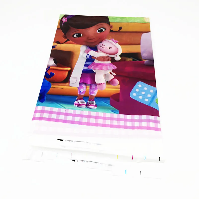 1 шт./упак. Doc McStuffins пластиковые скатерти одноразовая скатерть для стола детские